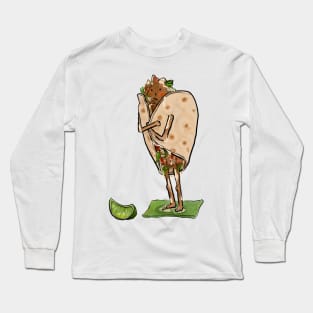 Taco Getting out of Bath Long Sleeve T-Shirt